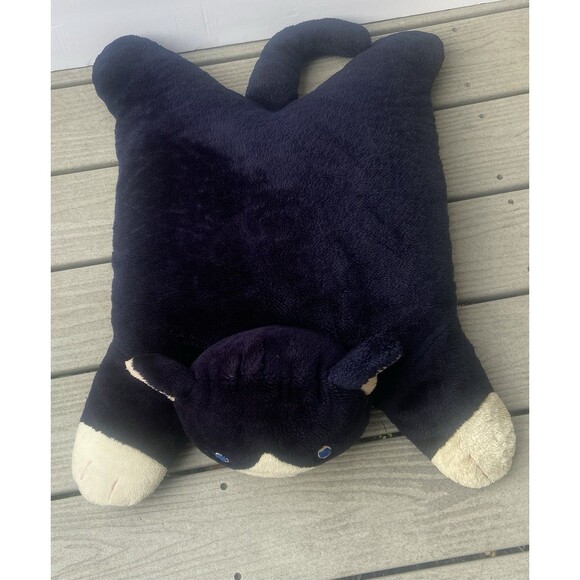 My Slumber Mate Other - VTG My Slumber Mate Black & White Cat Plush Pillow Rare 23" Walmart Exclusive